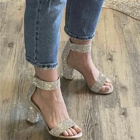 Jeffrey Campbell Kassidy Rhinestone Heel Sandals - Picture 3 of 5